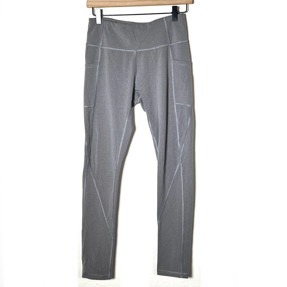 Heath Yoga gray athletic legging pants size medium M B196